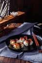 Pictures of Japanese traditional food sushi