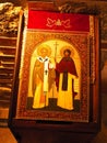 Pictures, religious work of art in Panteleimon Monastery, Macedonia