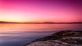 Sunset over the Oslofjord, Norway, Scandinavia Royalty Free Stock Photo