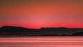 Sunset over the Oslofjord, Norway, Scandinavia Royalty Free Stock Photo