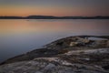 Sunset over the Oslofjord, Norway, Scandinavia