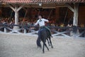 Mexican cowboys, horse show at Xcaret Park, Mexico