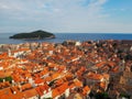 Picturesque aerial view of the cityscape of Dubrovnik, Croatia Royalty Free Stock Photo