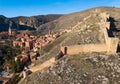 Aerial view of Albarracin Royalty Free Stock Photo