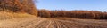 Agricultural autumn landscape in New England, USA Royalty Free Stock Photo