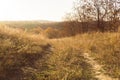 Agricultural autumn landscape in New England, USA Royalty Free Stock Photo