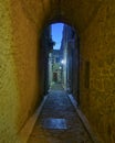 Picturesque alley night view, Chios island