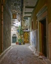 Picturesque alley night view, Chios island