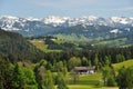 Picturesque alpine landscape in springtime Royalty Free Stock Photo