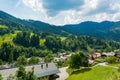 Picturesque alpine mountain town Muhlbach am Hochkonig.