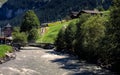 Grindelwald alpine scene in summer