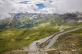 Picturesque alpine serpentine mountain road. Grossglockner. Highlight route in Austria Royalty Free Stock Photo