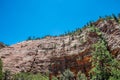 Picturesque ancient rocks in Zion National Park. US Natural Parks Royalty Free Stock Photo