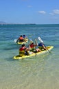 Picturesque area of La Pointe aux Canonniers in Mauritius Repu