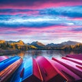 Picturesque autumn view of lake Strbske pleso in High Tatras National Park Royalty Free Stock Photo