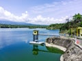 Picturesque Bajul mati, reservoir or dam in Situbondo, East Java in Indonesia surrounded by greenery