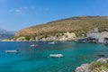 Picturesque bay in Limeni village in Mani Greece