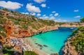 Picturesque beach bay on Majorca island, Spain Royalty Free Stock Photo