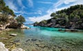 Picturesque beach Calo de ses Llises, Calvia, Mallorca Island, Baleares, Spain Royalty Free Stock Photo