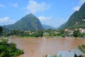 Nong Khiaw Village in Northern Laos Royalty Free Stock Photo
