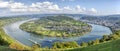 Picturesque bend of the river Rhine near Filsen Royalty Free Stock Photo