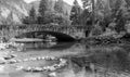 Picturesque Bridge in Yosemite Valley Royalty Free Stock Photo