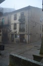 Picturesque Building Of The Rioja Alavesa On A Very Cloudy Day In Laguardia. Architecture, Art, History, Travel. Royalty Free Stock Photo