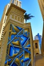 Picturesque buildings Jumeirah Beach street Dubai Marina UAE