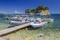 Picturesque Cameo island in Agios Sostis, situated on Laganas bay on the south of Zakynthos island on Ionian Sea, Greece.