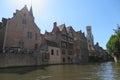 Picturesque canal in Bruges