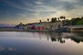 Picturesque Capitola Beach Cottages in the Evening Light