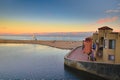 Picturesque Capitola Beach in the Evening Light