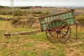 Picturesque Cart Of Oxen Lost From Manolo In Becerril. Landscapes Transportation Travel