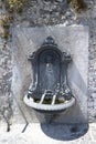 Picturesque cast-iron fountain at old uphill village, Rivello, Italy