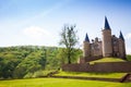 Picturesque Castle of Veves view during sunny day Royalty Free Stock Photo