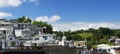 Picturesque cemetery in Morne a l`Eau in Guadeloupe. Lesser Antilles, Caribbean