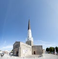 Picturesque church in the city of Ars en Re on the Island of Re in the west of France Royalty Free Stock Photo