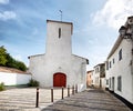 Picturesque church in the city of Portes en Re on the Island of Re in the west of France