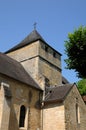 Picturesque church of Sainte Mondane in Dordogne