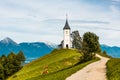 Picturesque  Church Of St Primoz.in Jamnik,Kamnik, Slovenia at Autumn Royalty Free Stock Photo