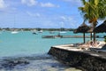 Picturesque city of Grand Bay in Mauritius Republic