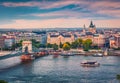 Picturesque cityscape of Budapest, Hungary, Royalty Free Stock Photo