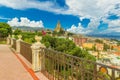 Picturesque cityscape of Messina. View from the balcony of Santuario Parrocchia S.Maria Di Montalto at The Cathedral of Messina