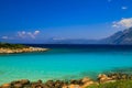 The picturesque Cleopatra beach in the Aegean Sea in Turkey,near Bodrum and Marmaris - a beautiful place for excursions and travel