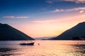 Picturesque cliffs of the Bay of Kotor Royalty Free Stock Photo