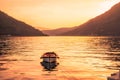 Picturesque cliffs of the Bay of Kotor Royalty Free Stock Photo