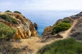 Picturesque cliffs of Ponta da Piedade near Lagos, Algarve, Portugal. Royalty Free Stock Photo