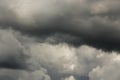 Stormy gray clouds in the sky Royalty Free Stock Photo