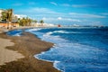 Picturesque coast in Benalmadena town Royalty Free Stock Photo