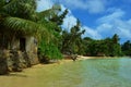 Picturesque coast of Mahe island